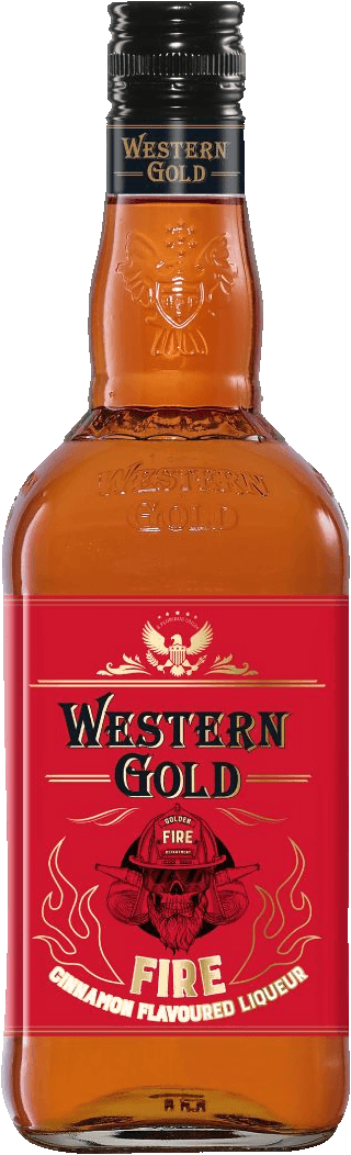 Bourbon Whisky Fire Western Gold