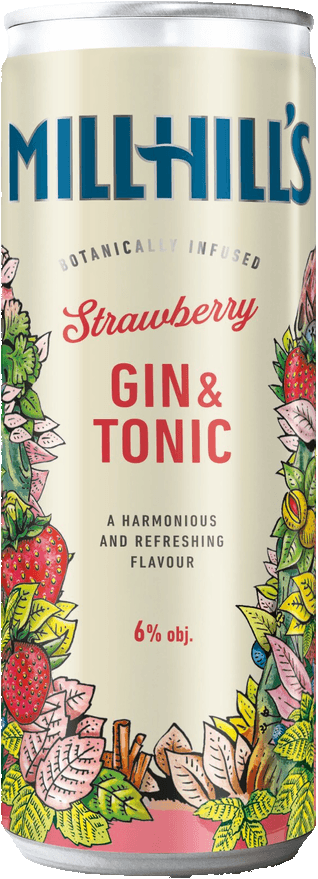 Nápoj míchaný Millhill's Gin a Tonic