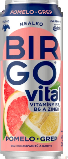 Nealkoholické pivo ochucené Vital Birgo