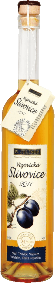 Pálenka Slivovice zlatá Vizovická Rudolf Jelínek