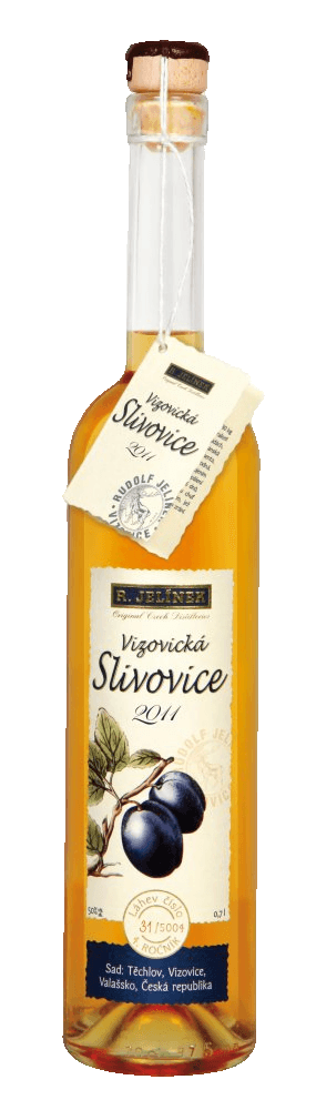 Pálenka Slivovice zlatá Vizovická Rudolf Jelínek