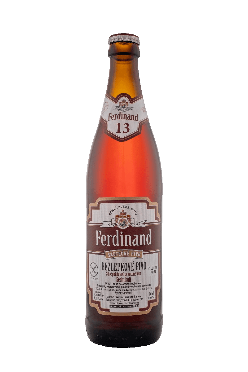 Pivo bez lepku Sedm kulí Pivovar Ferdinand