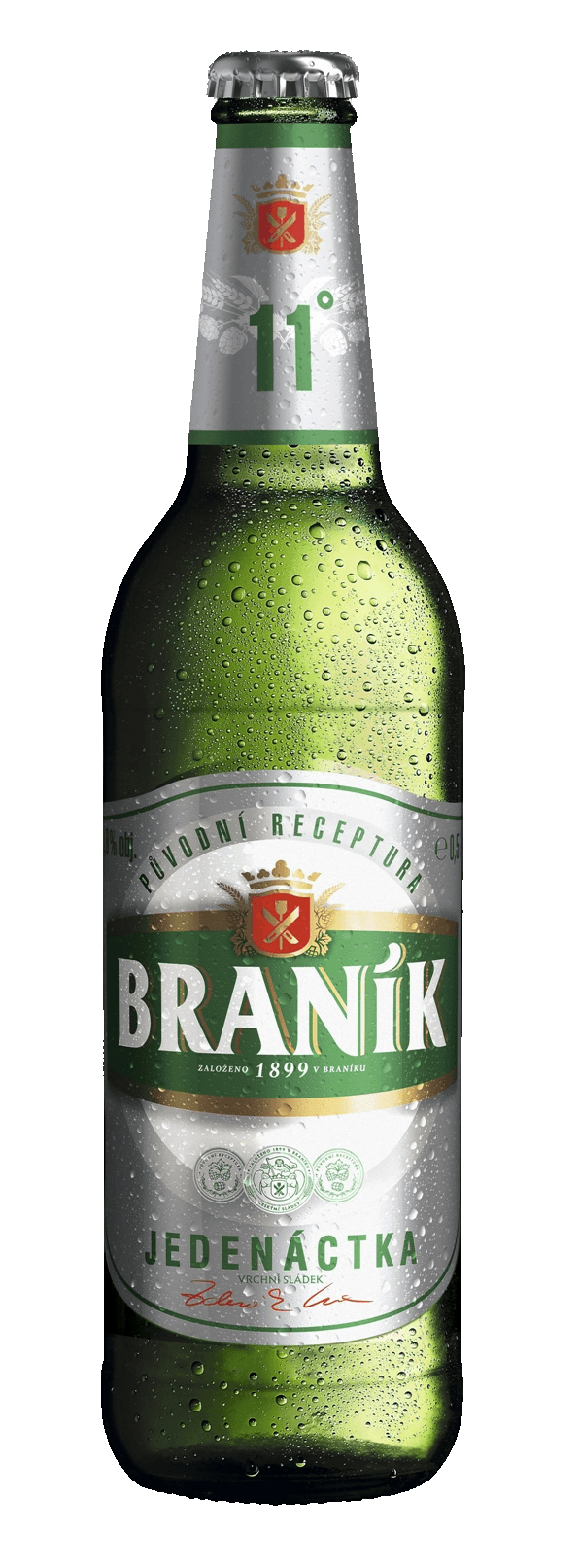 Pivo světlý ležák 11° Jedenáctka Braník