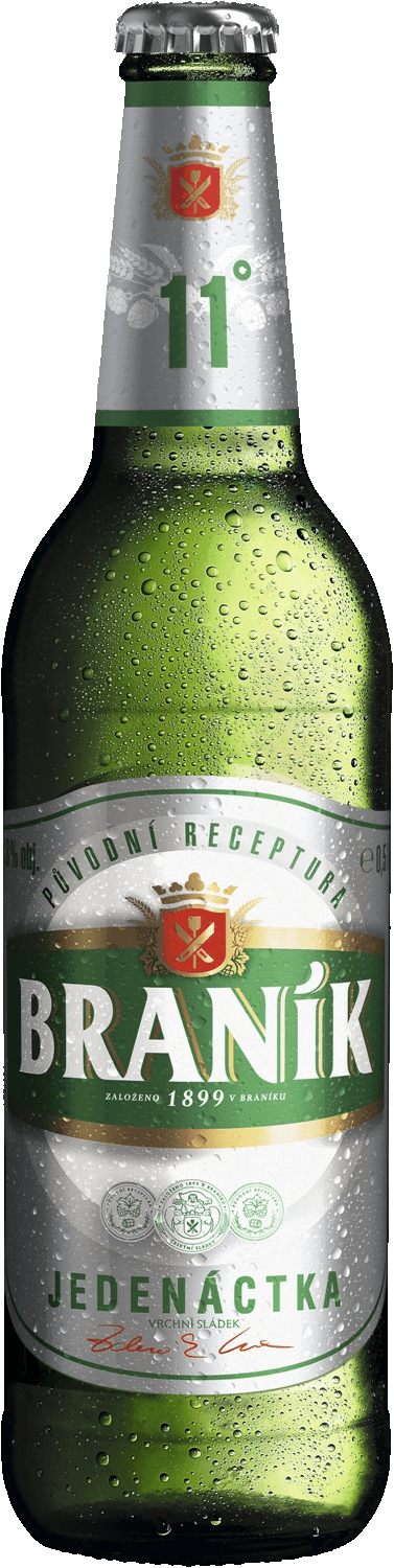 Pivo světlý ležák 11° Jedenáctka Braník