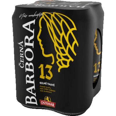 Pivo silné tmavé Černá Barbora 13° Ostravar