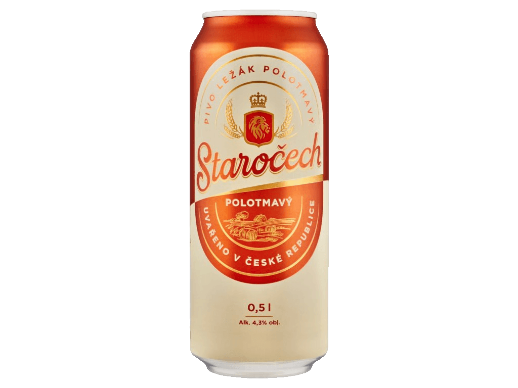 Pivo polotmavý ležák Staročech