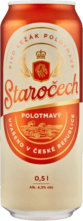 Pivo polotmavý ležák Staročech