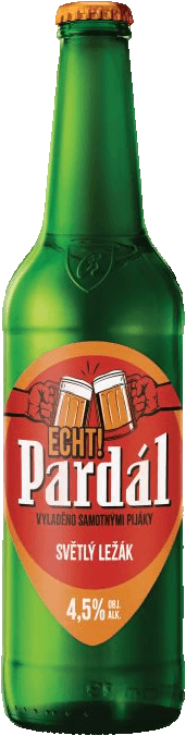 Pivo světlý ležák 11° Echt Pardál