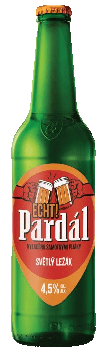 Pivo světlý ležák 11° Echt Pardál