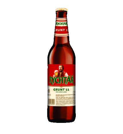 Pivo světlý ležák 11° Grunt Pivovar Rychtář
