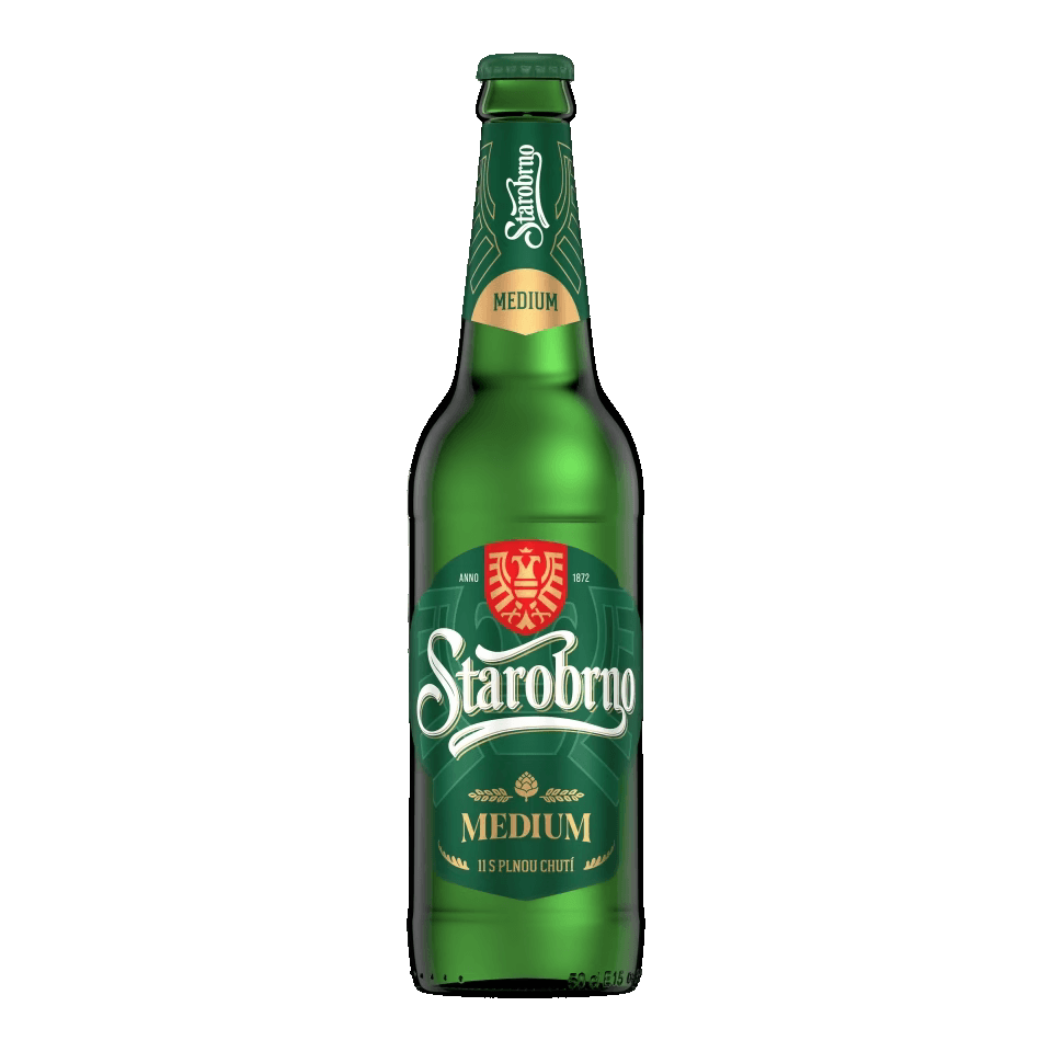 Pivo světlý ležák 11° Medium Starobrno