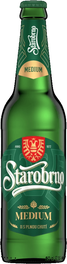 Pivo světlý ležák 11° Medium Starobrno