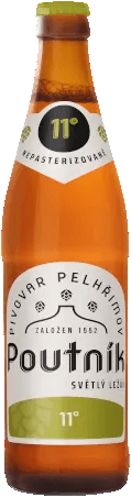 Pivo světlý ležák 11° Poutník