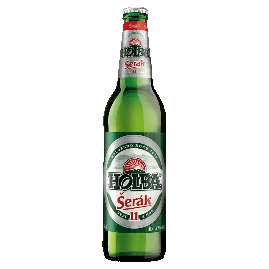 Pivo světlý ležák 11° Šerák Holba