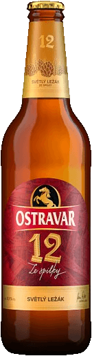 Pivo světlý ležák 12° Ostravar