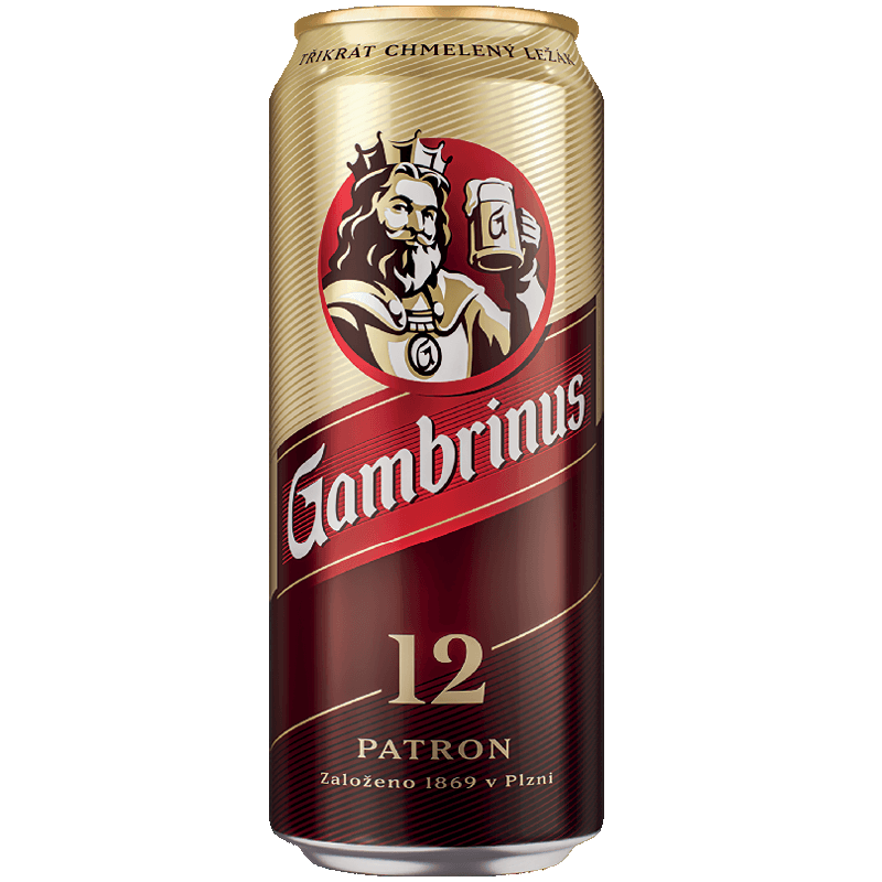 Pivo světlý ležák 12° Patron Gambrinus