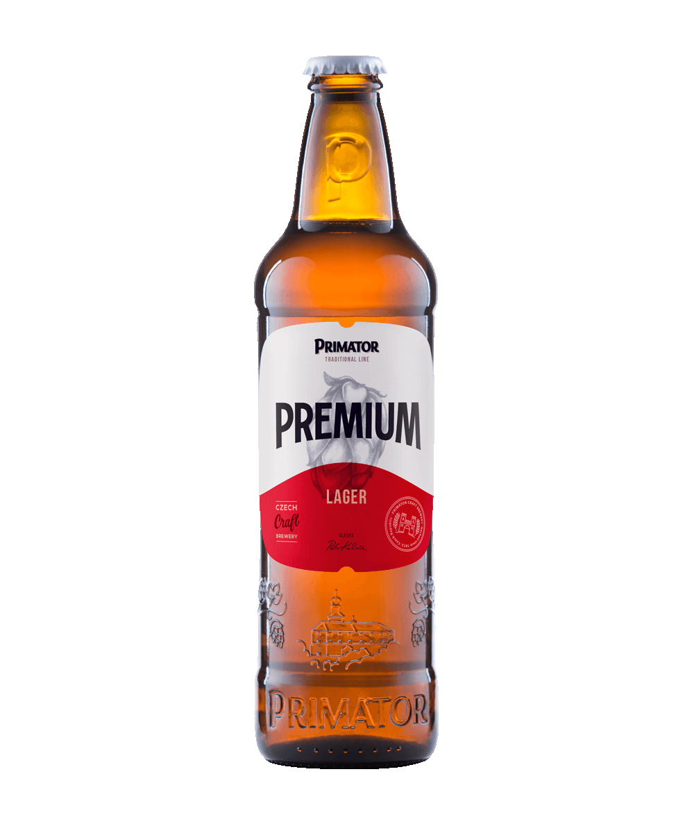 Pivo světlý ležák 12° Premium Primátor