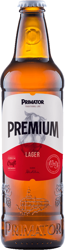 Pivo světlý ležák 12° Premium Primátor