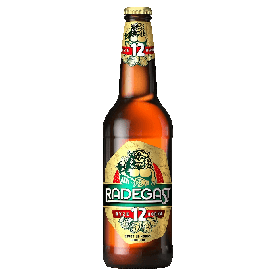 Pivo světlý ležák 12° Ryze hořká Radegast