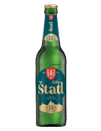 Pivo světlý ležák 12° Štatl Starobrno