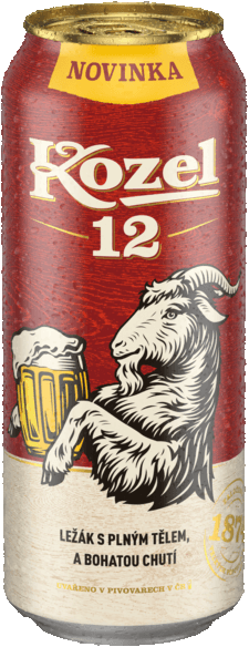 Pivo světlý ležák 12° Velkopopovický Kozel