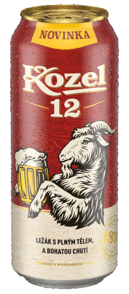 Pivo světlý ležák 12° Velkopopovický Kozel