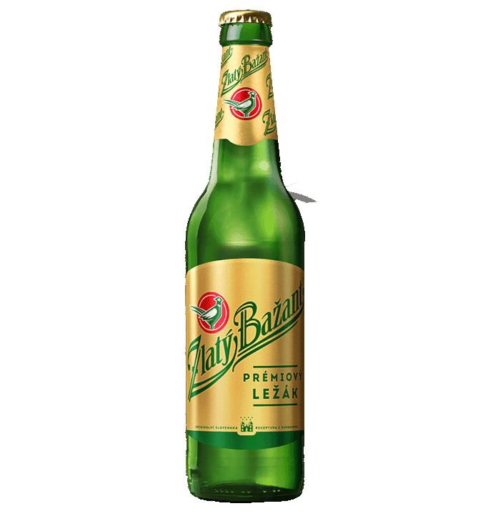Pivo světlý ležák 12° Zlatý Bažant