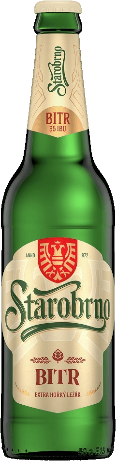 Pivo světlý ležák Bitr Starobrno