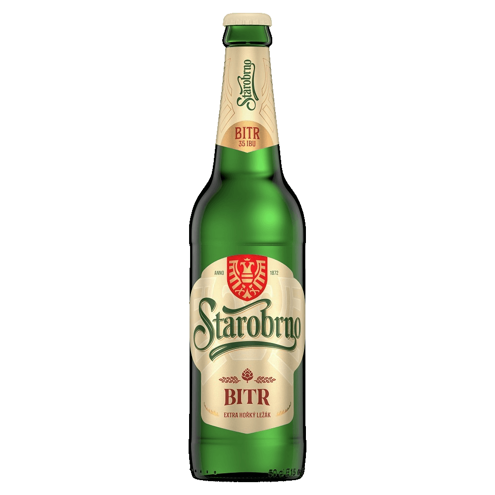 Pivo světlý ležák Bitr Starobrno