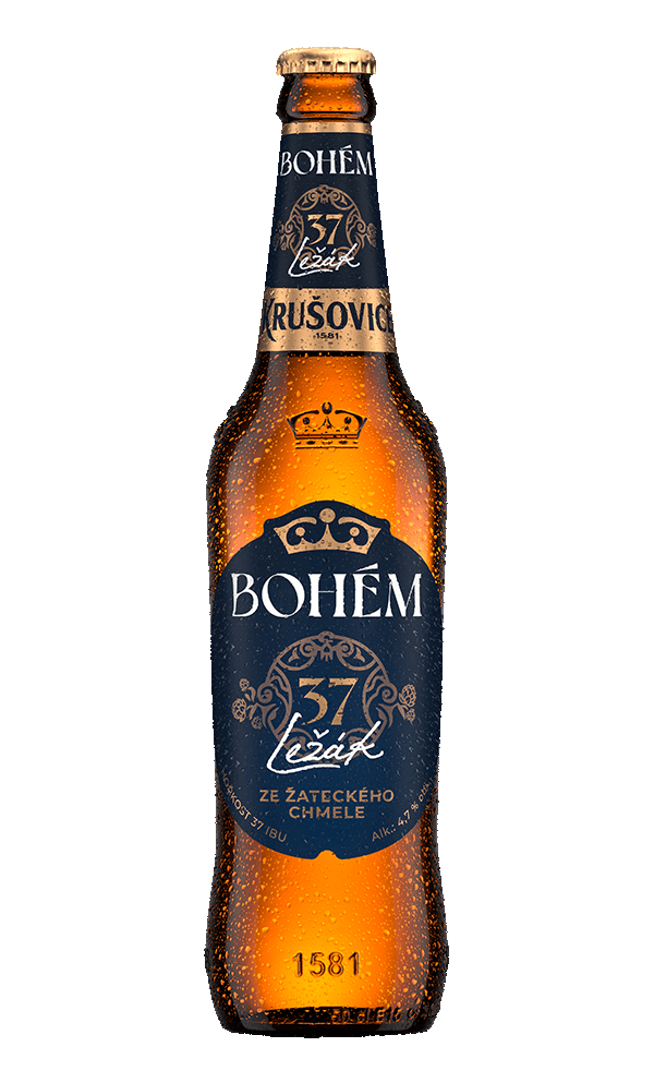 Pivo světlý ležák Bohém Krušovice