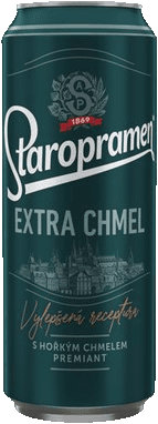 Pivo světlý ležák Extra chmel Staropramen