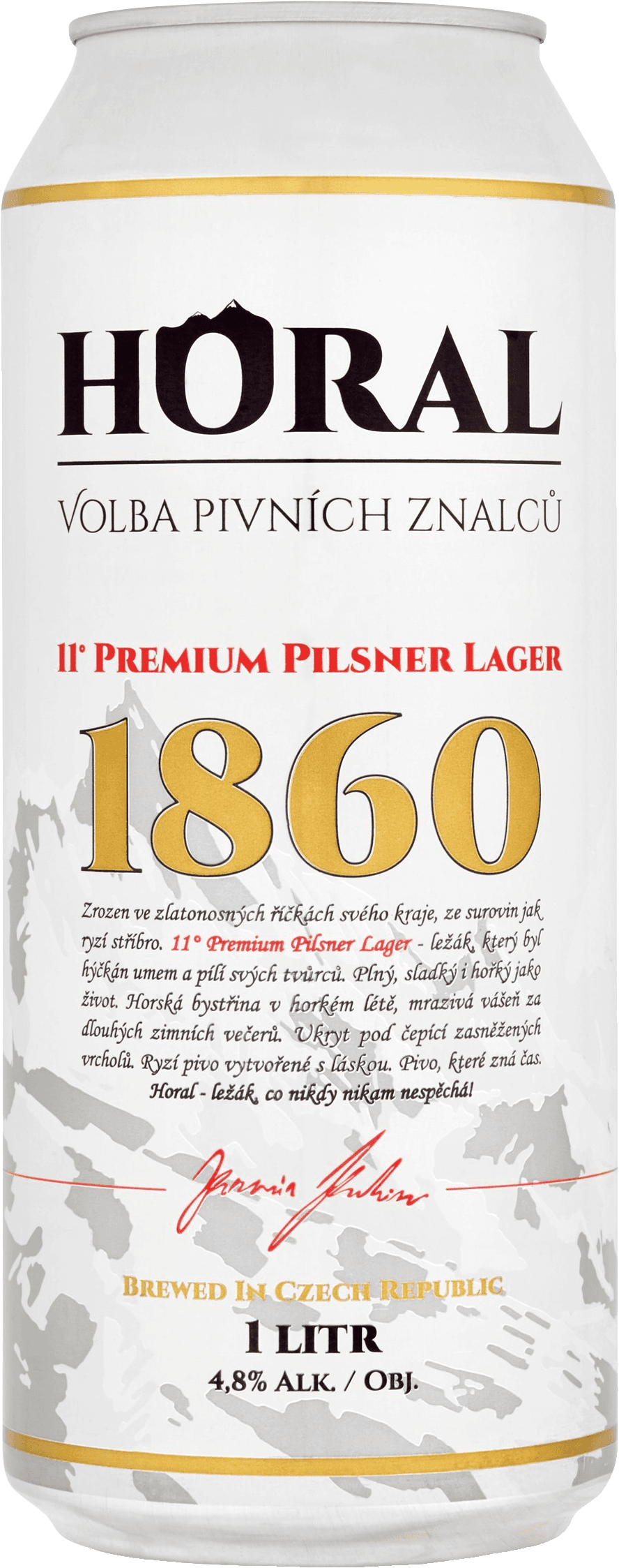 Pivo světlý ležák Horal