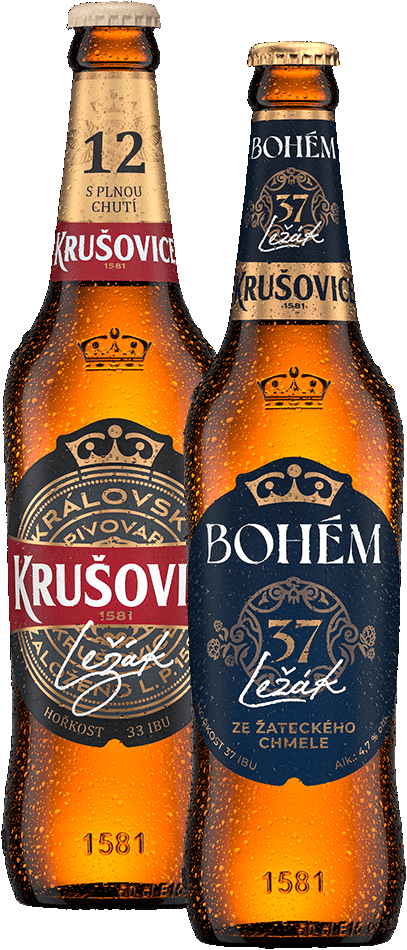Pivo světlý ležák Krušovice