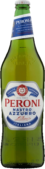 Pivo světlý ležák Nastro Azzurro Peroni
