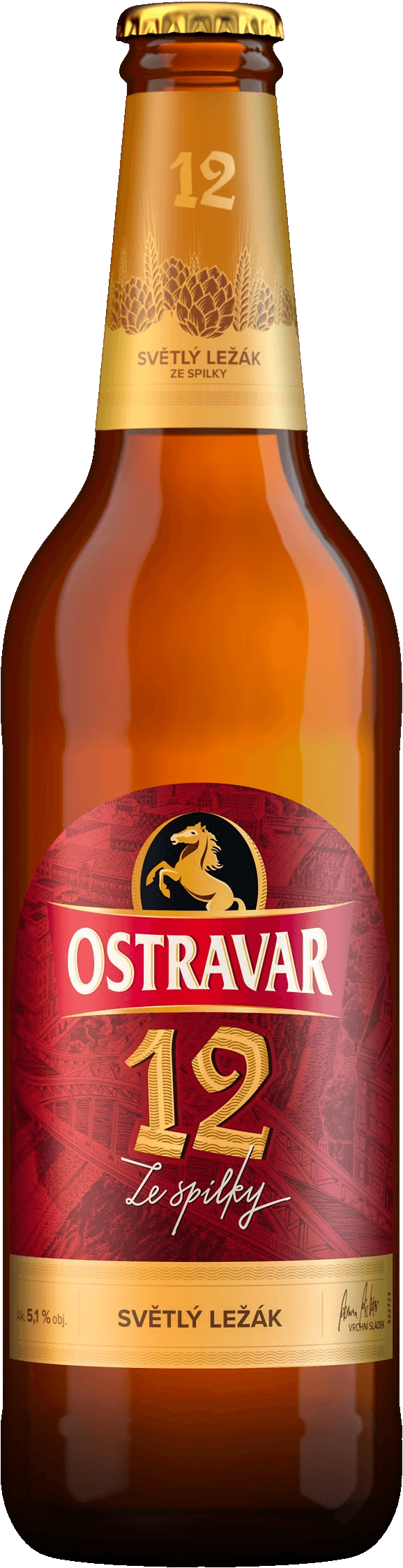 Pivo světlý ležák Premium Ostravar