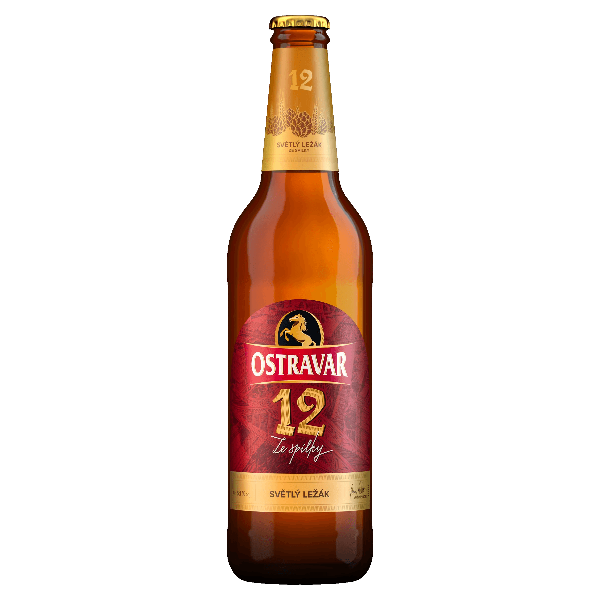 Pivo světlý ležák Premium Ostravar