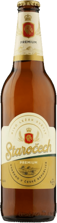 Pivo světlý ležák Premium Staročech