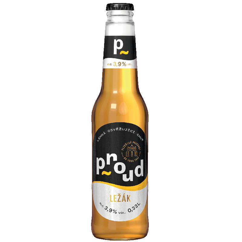 Pivo světlý ležák Proud