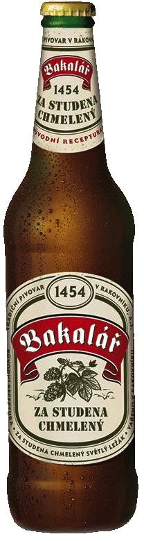 Pivo světlý ležák za studena chmelený Bakalář