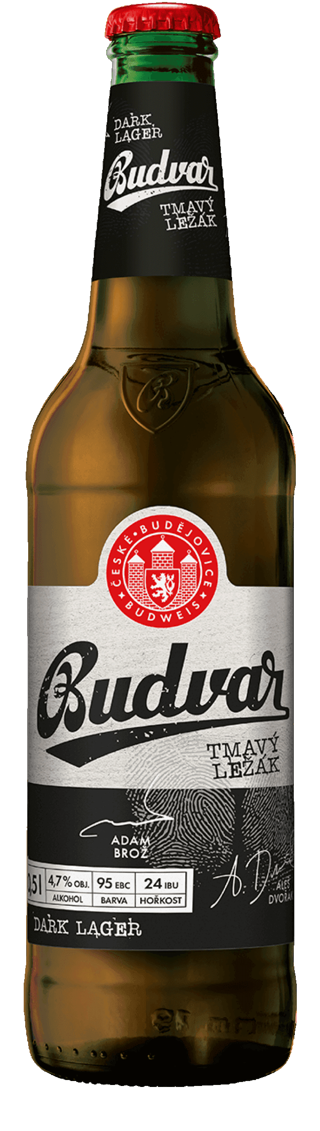 Pivo tmavý ležák Budweiser Budvar