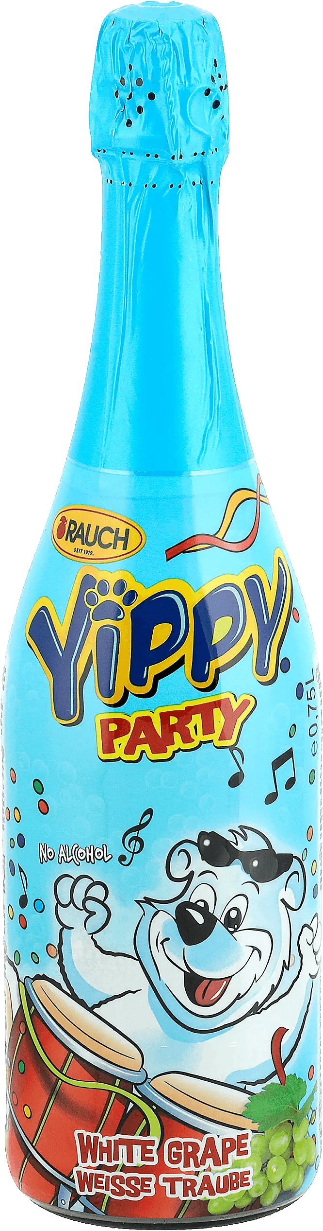 Sekt nealkoholický dětský Yippy party Rauch