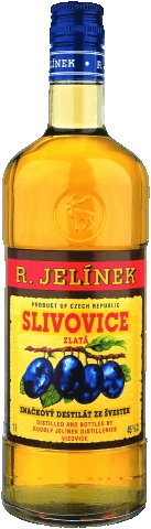 Pálenka Slivovice zlatá Rudolf Jelínek