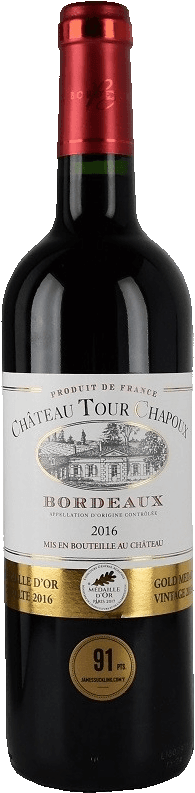 Vína Bordeaux Chateau Tour Chapoux