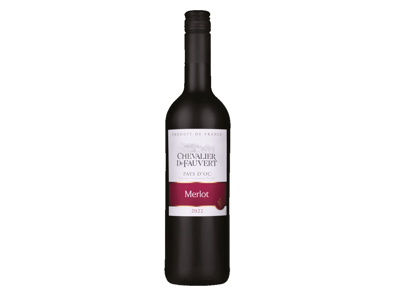 Víno Merlot Pays d'Oc Chevalier de Fauvert