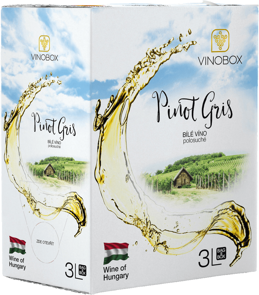 Víno Pinot Gris Vinobox - bag in box