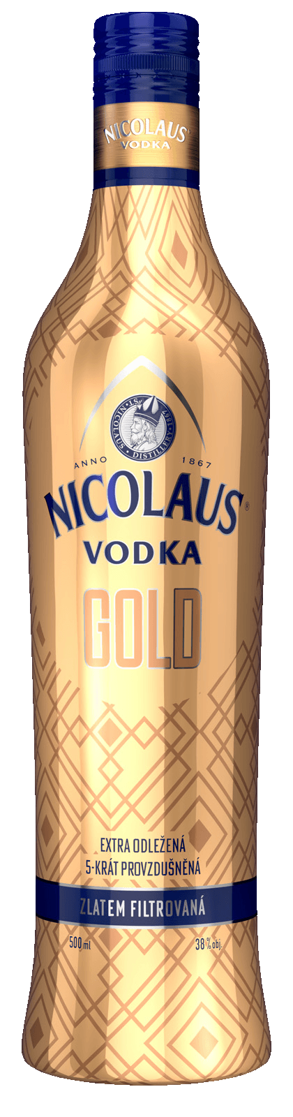 Vodka extra jemná Gold edition St. Nicolaus